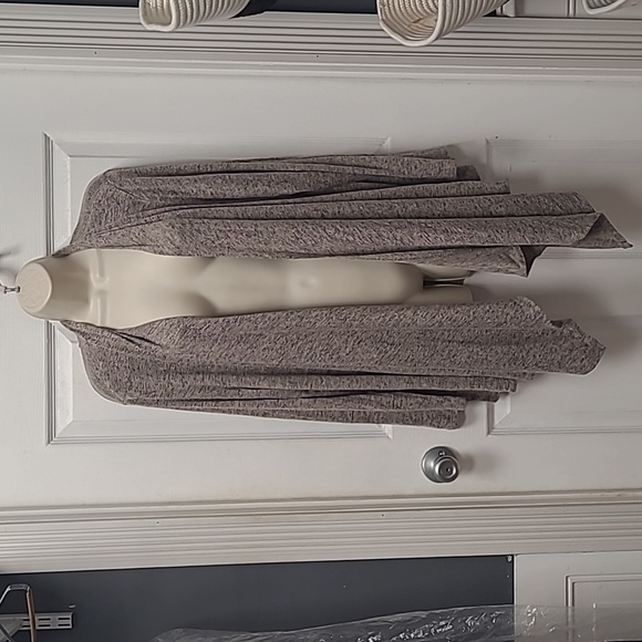 Philosophy Sweaters - Philosophy women's waterfall cardigan Size XXL  Color taupe heather